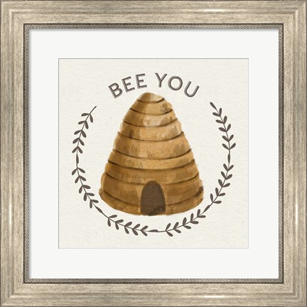 Framed Bee Hive IV-Bee You Print