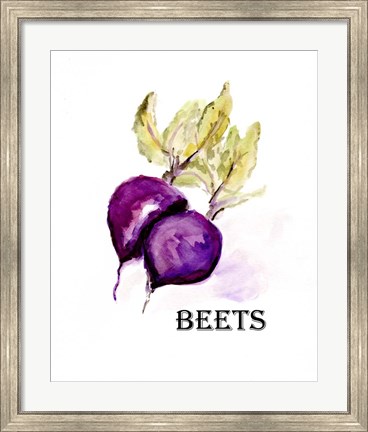 Framed Veggie Sketch III-Beets Print