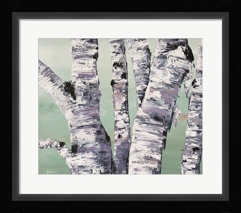 Framed Birch Tree Close Up II Print