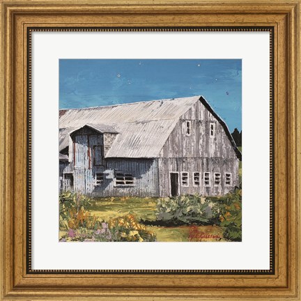 Framed Portrait of a Barn Print