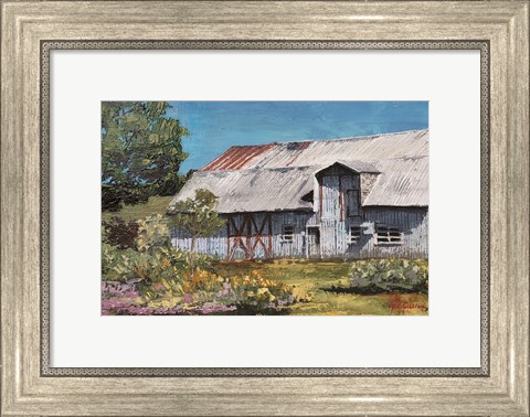 Framed Portrait of a Barn landscape Print