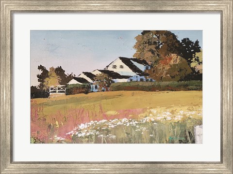 Framed Farmyard Landscape II Print