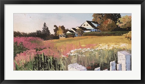 Framed Farmyard Landscape IV Print
