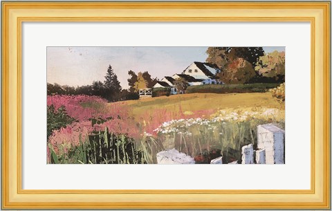 Framed Farmyard Landscape IV Print