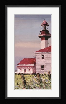 Framed Lighthouse Point panel Print