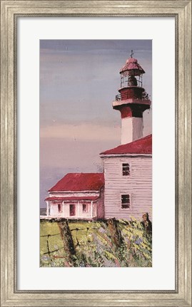 Framed Lighthouse Point panel Print