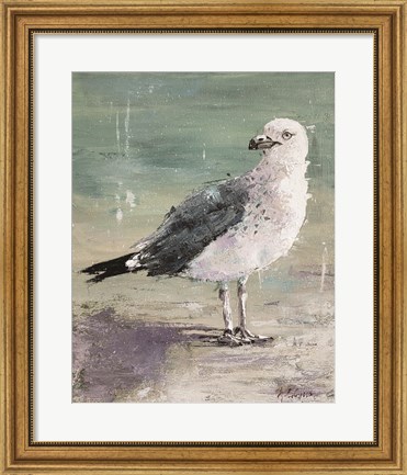 Framed Beach Bird IV Print