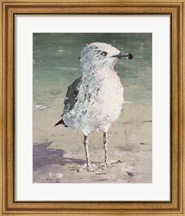 Framed Beach Bird V Print