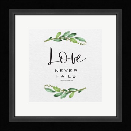 Framed Inspirational Life IV-Love Print