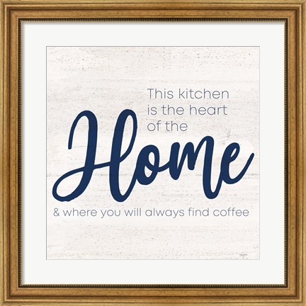 Framed Coffee Kitchen Humor VI-Home Print