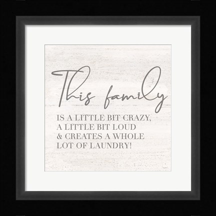 Framed Laundry Room Humor IV-Family Print