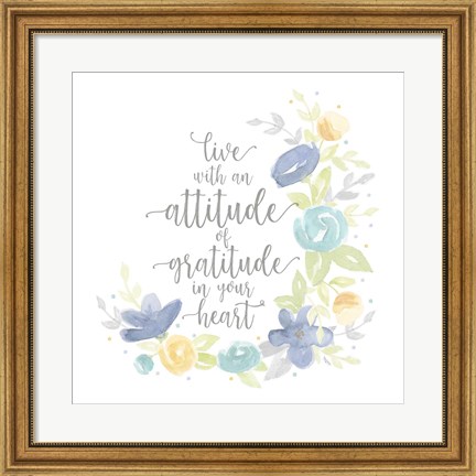 Framed Kellys Garden I-Attitude Print