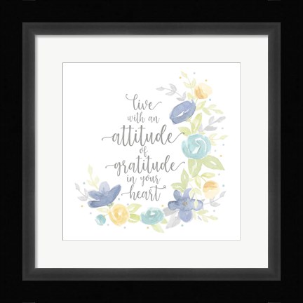 Framed Kellys Garden I-Attitude Print