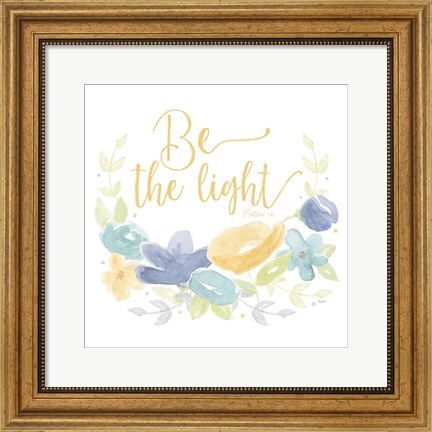 Framed Kellys Garden IV-Be the Light Print