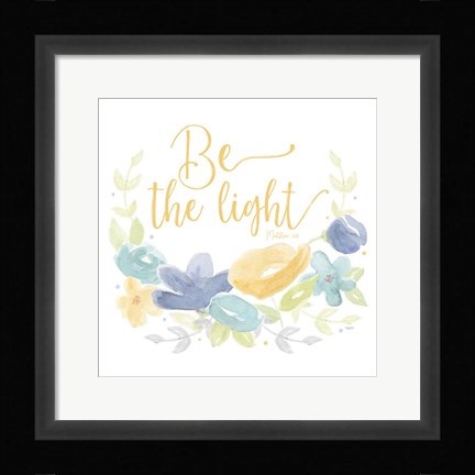 Framed Kellys Garden IV-Be the Light Print