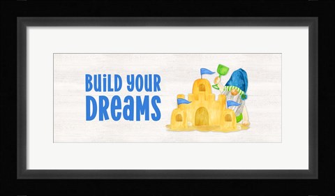 Framed Gnomes of Summer panel I-Build Print