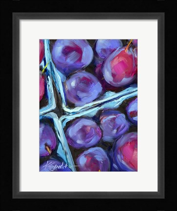 Framed Blueberry Carton Print