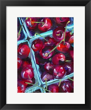 Framed Cherry Carton Print
