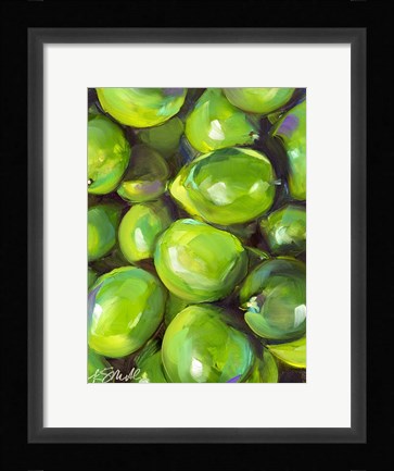 Framed Tropical Limes Print