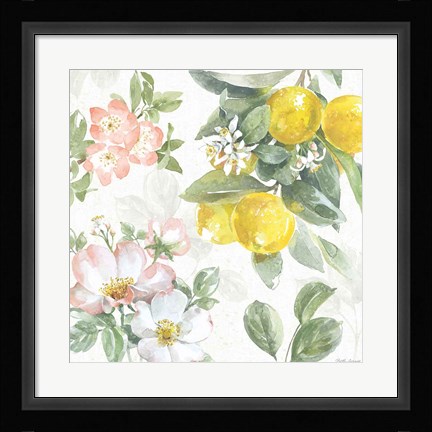 Framed Citrus Charm V Print