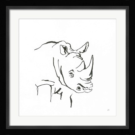 Framed African Animals VI Print