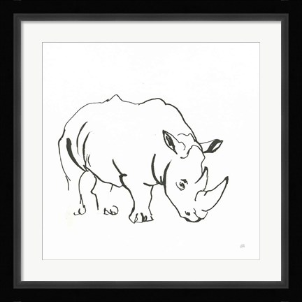 Framed African Animals V Print