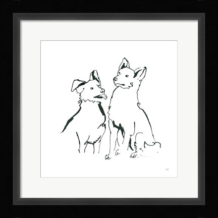 Framed Lovable Mutts VI Print