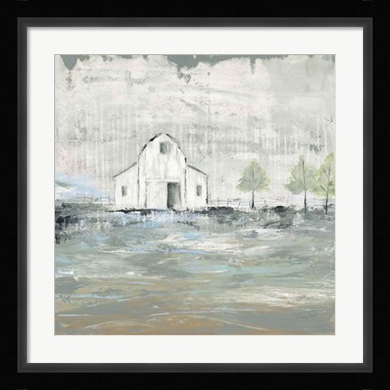 Framed Iowa Barn I Print