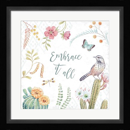 Framed Desert Beauties IX Print