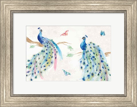 Framed Peacock Glory I Print