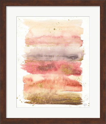 Framed Desert Blooms Abstract I Print