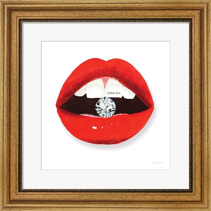 Framed Hot Lips II Print