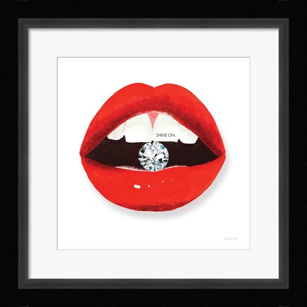Framed Hot Lips II Print