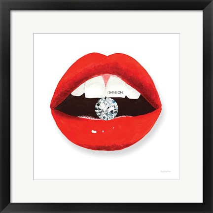 Framed Hot Lips II Print