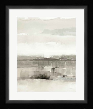 Framed Influence of Line and Color Neutral Crop Print