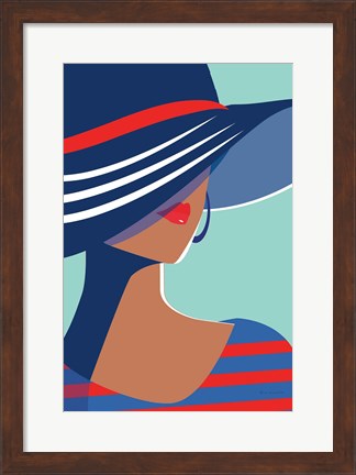Framed Beach Chic I Print