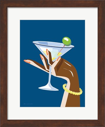 Framed Cocktail Time I Print
