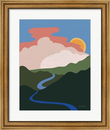 Framed Hills and Valleys I Print