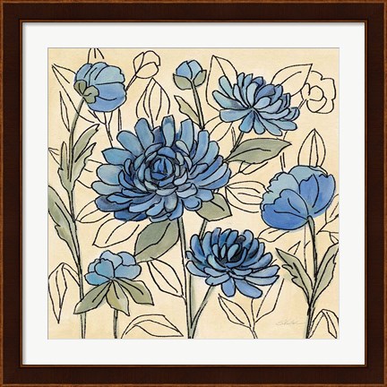 Framed Spring Lace Floral III Print