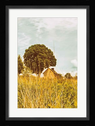 Framed Grass and Sky Print