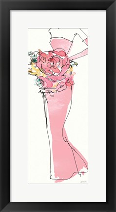 Framed Floral Fashion Shoulders II Pink Print