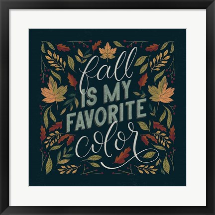 Framed Autumn Sayings I Print