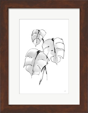 Framed Wash Split Leaf I Print