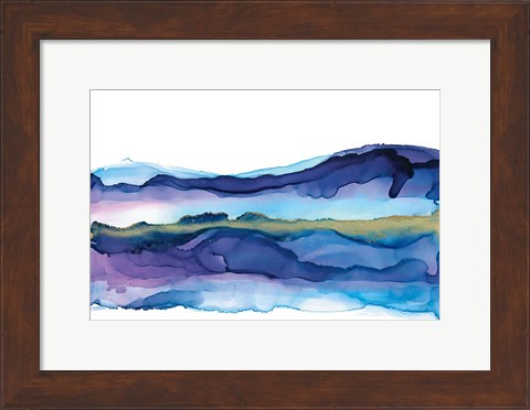 Framed Coastal Ink I Print