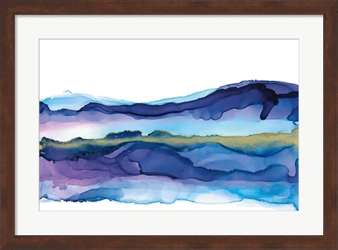 Framed Coastal Ink I Print