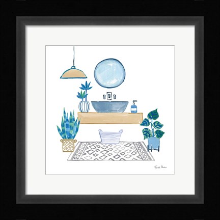 Framed Relax I Tan Print