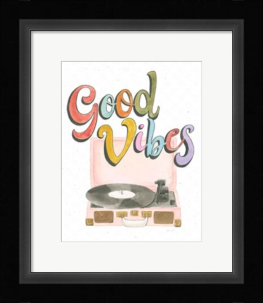 Framed Retro Vibes II Print