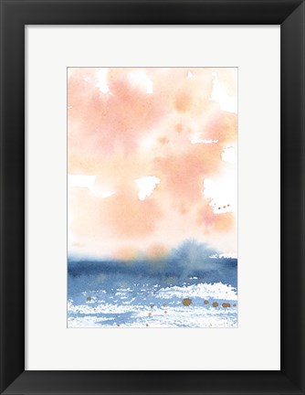 Framed Sunrise Seascape I Print