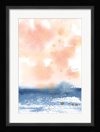 Framed Sunrise Seascape I Print