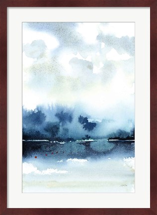 Framed Deep Blue Lake Print